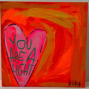 This Girl Is On Fire- 6 in x 6 in x 1.5 in