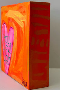 This Girl Is On Fire- 6 in x 6 in x 1.5 in